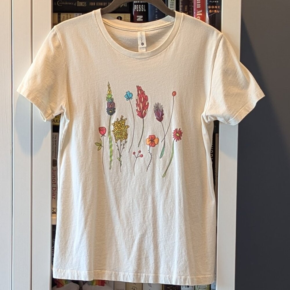 Floral Graphic Tee / Size L / Next Level Apparel via ModCloth
